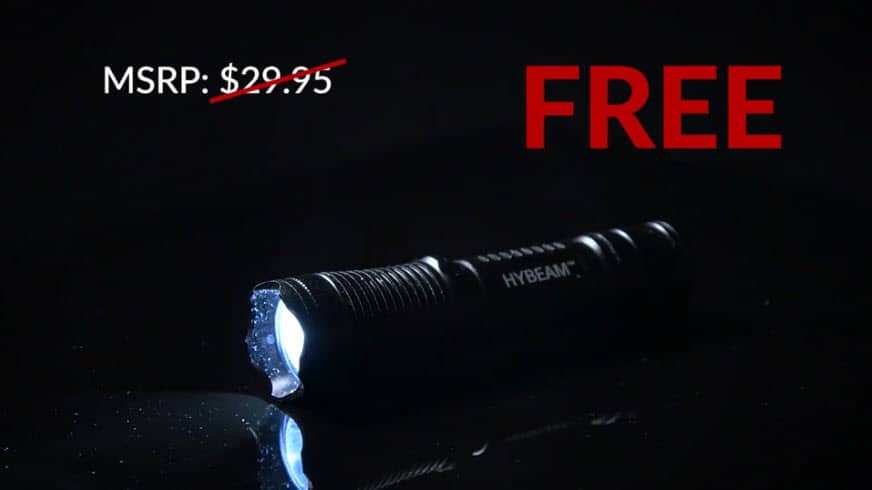 best edc flashlight hybeam tactical flashlight